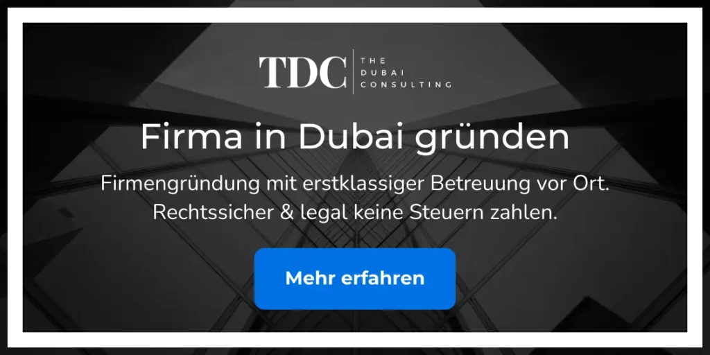 The Dubai Consulting - Firma in Dubai gründen banner